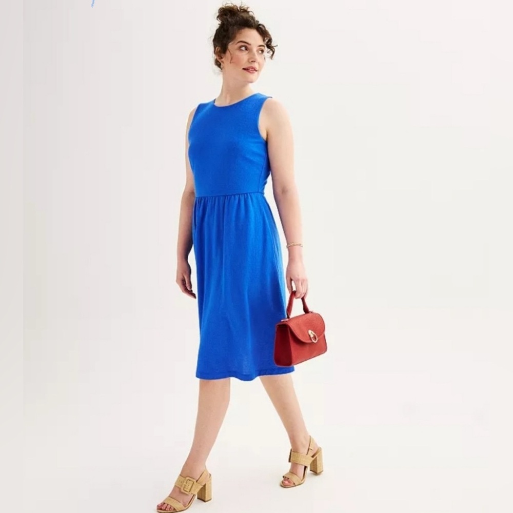 Draper James Elegant Blue Sleeveless Dress